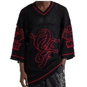 Off-White Varsity Net Openwork Shirt